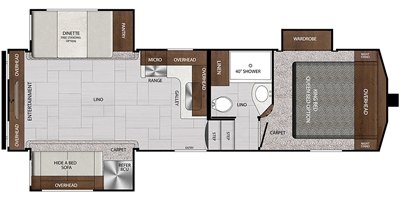 2019 Forest River Impression 26RET floorplan