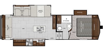 2019 Forest River Impression 28RSS floorplan