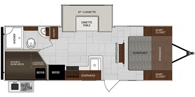 2019 Forest River Impression 24BH floorplan