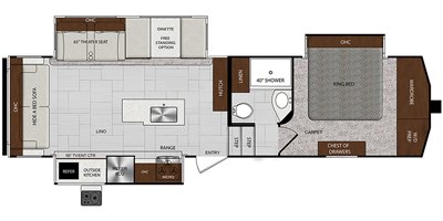 2019 Forest River Impression 3000RLS floorplan