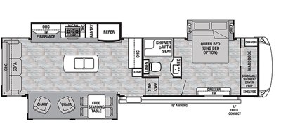 2019 Forest River Cedar Creek Silverback Edition 33IK floorplan