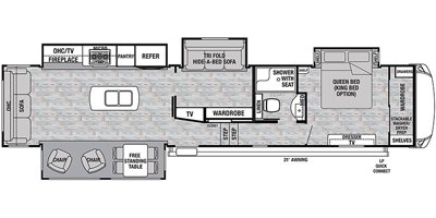 2019 Forest River Cedar Creek Silverback Edition 37MBH floorplan