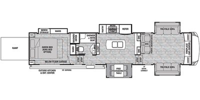 2019 Forest River Cedar Creek Silverback Edition 37RTH floorplan