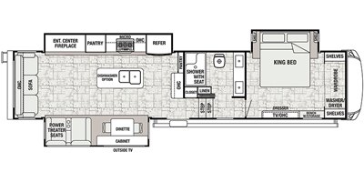 2019 Forest River Cedar Creek Champagne Edition 38EL floorplan