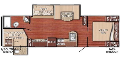 2019 Gulf Stream Kingsport Ultra Lite 281BH floorplan