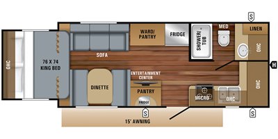 2019 Jayco Jay Feather X212 floorplan