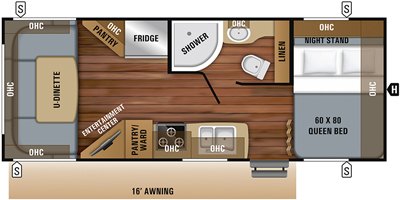 2019 Jayco Jay Feather 21RD floorplan