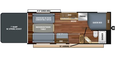 2019 Jayco Octane Super Lite 222 floorplan