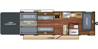 2019 Jayco Octane Super Lite 265 floorplan