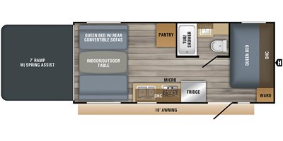 2019 Jayco Octane Super Lite 209 floorplan