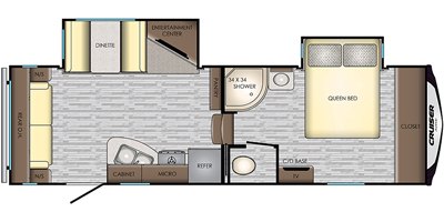 2019 CrossRoads Cruiser Aire CR25RL floorplan