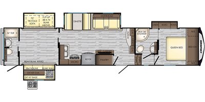 2019 CrossRoads Cruiser CR3821BH floorplan