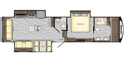 2019 CrossRoads Cruiser CR3451FB floorplan