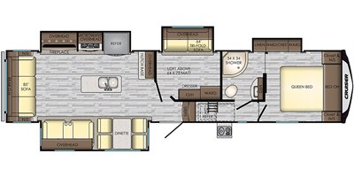 2019 CrossRoads Cruiser CR3471MD floorplan