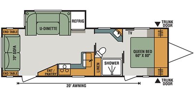 2019 KZ Connect C261RL floorplan