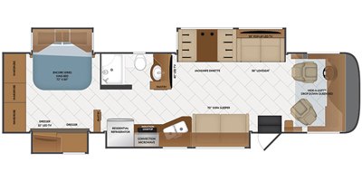 2019 Fleetwood Pace Arrow® 35QS floorplan