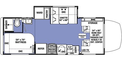 2019 Forest River Forester 2401S MBS floorplan