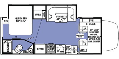 2019 Forest River Forester 2401W MBS floorplan