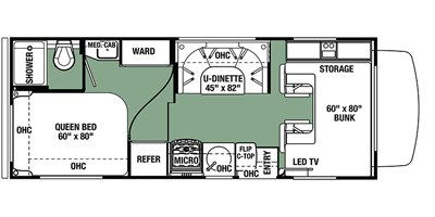 2019 Forest River Forester 2351 LE floorplan