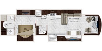 2019 Monaco Signature 40L floorplan