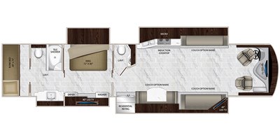 2019 Monaco Signature 44B floorplan