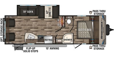 2019 KZ Sportsmen LE 261RLLE floorplan