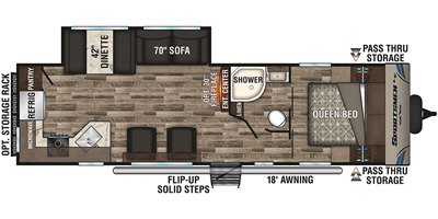 2019 KZ Sportsmen LE 291RKLE floorplan