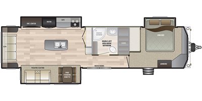 2019 Keystone Retreat 39FLFT floorplan