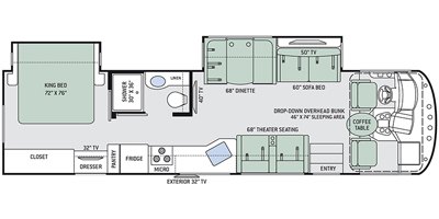 2019 Thor Motor Coach A.C.E. 33.1 floorplan