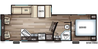 2019 Forest River Cherokee 264RL floorplan