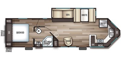 2019 Forest River Cherokee 274VFK floorplan