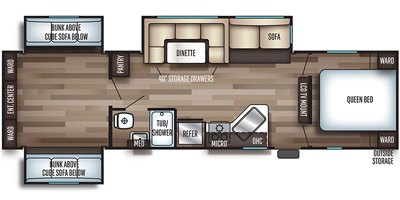 2019 Forest River Cherokee 304BS floorplan