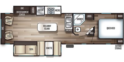 2019 Forest River Cherokee 304R floorplan