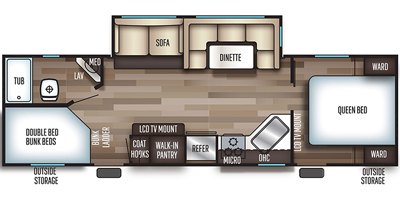 2019 Forest River Cherokee 264CK floorplan