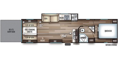 2019 Forest River Cherokee 294RR floorplan