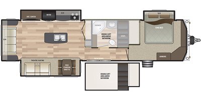 2019 Keystone Residence 40FLFT floorplan