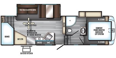 2019 Forest River Cherokee Arctic Wolf 265DBH8 floorplan