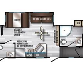 2019 Forest River Cherokee Arctic Wolf 315TBH8 floorplan