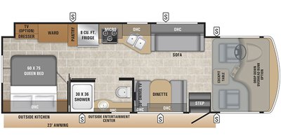 2019 Entegra Coach Vision 29S floorplan