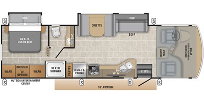 2019 Entegra Coach Vision 31V floorplan