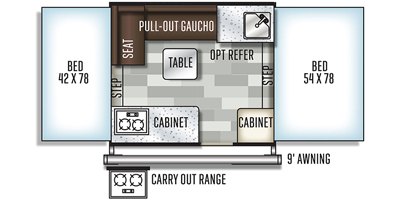 2019 Forest River Flagstaff SE 176SE floorplan