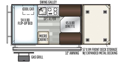 2019 Forest River Rockwood Extreme Sports Package A122THESP floorplan