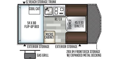 2019 Forest River Flagstaff SE T12BHSE floorplan