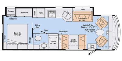 2019 Winnebago Intent 29L floorplan