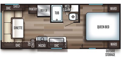 2019 Forest River Cherokee Grey Wolf 20RDSE floorplan