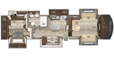 2019 Vanleigh RV Beacon 40FLB floorplan