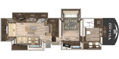 2019 Vanleigh RV Vilano 370GB floorplan