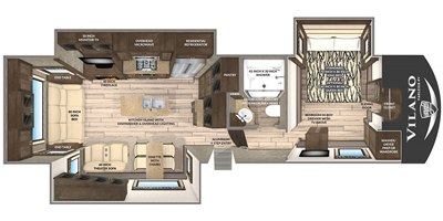 2019 Vanleigh RV Vilano 320GK floorplan