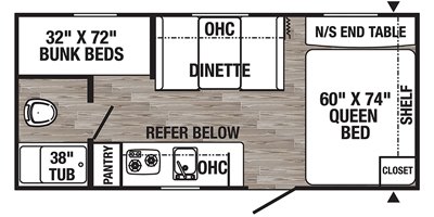 2019 Palomino Puma XLE Lite 17QBC floorplan