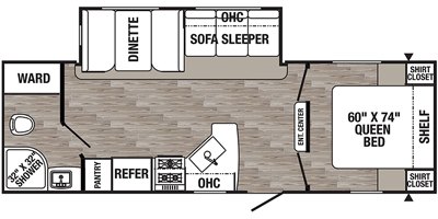 2019 Palomino Puma XLE Lite 25RBSC floorplan